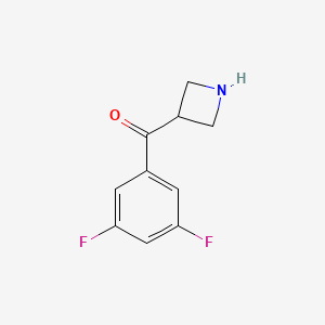 molecular formula C10H9F2NO B8735316 Azetidin-3-yl(3,5-difluorophenyl)methanone CAS No. 820971-69-5