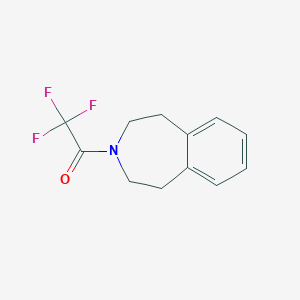 molecular formula C12H12F3NO B8735331 1-(4,5-dihydro-1H-benzo[d]azepin-3(2H)-yl)-2,2,2-trifluoroethanone 