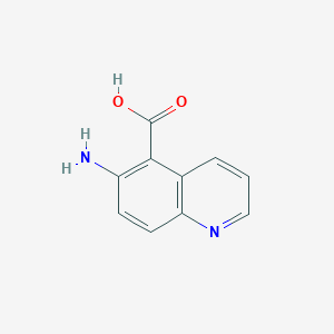 molecular formula C10H8N2O2 B8735334 6-Aminoquinoline-5-carboxylic acid 