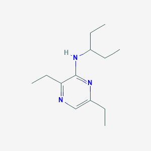 3,6-Diethyl-N-(pentan-3-yl)pyrazin-2-amine