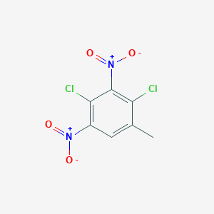 molecular formula C7H4Cl2N2O4 B8735378 2,4-Dichloro-1-methyl-3,5-dinitrobenzene 