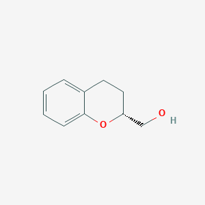 molecular formula C10H12O2 B8735379 (-)-(R)-3,4-dihydro-2H-1-benzopyran-2-methanol CAS No. 137590-29-5