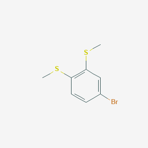 molecular formula C8H9BrS2 B8735412 4-Bromo-1,2-bis(methylsulfanyl)benzene CAS No. 138709-30-5