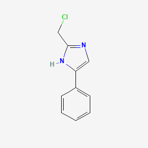 molecular formula C10H9ClN2 B8735491 2-(chloromethyl)-5-phenyl-1H-imidazole 