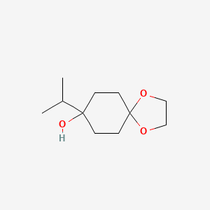 molecular formula C11H20O3 B8735560 8-Isopropyl-1,4-dioxaspiro[4.5]decan-8-ol 