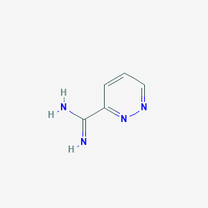 molecular formula C5H6N4 B8735574 Pyridazine-3-carboximidamide 