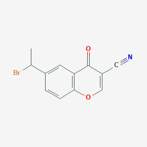 6-(1-Bromoethyl)-4-oxo-4H-chromene-3-carbonitrile