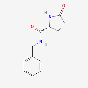 molecular formula C12H14N2O2 B8735609 N-benzyl-5-oxo-D-prolinamide CAS No. 178327-71-4