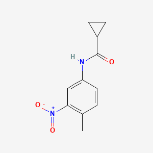 molecular formula C11H12N2O3 B8735654 N-(4-methyl-3-nitrophenyl)cyclopropanecarboxamide 