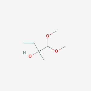 molecular formula C7H14O3 B8735741 3-Buten-2-ol, 1,1-dimethoxy-2-methyl- CAS No. 3330-23-2