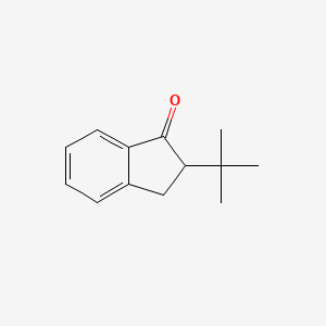 molecular formula C13H16O B8735774 2-tert-Butyl-2,3-dihydro-1H-inden-1-one CAS No. 38206-36-9