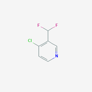 molecular formula C6H4ClF2N B8735779 4-Chloro-3-(difluoromethyl)pyridine 