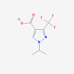 molecular formula C8H9F3N2O2 B8735817 1-isopropyl-3-(trifluoromethyl)-1H-pyrazole-4-carboxylic acid 