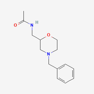 molecular formula C14H20N2O2 B8735829 n-((4-Benzylmorpholin-2-yl)methyl)acetamide CAS No. 112913-96-9