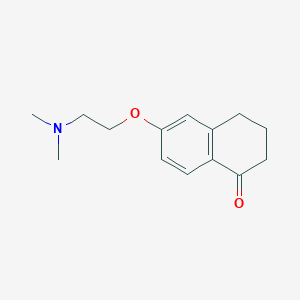 molecular formula C14H19NO2 B8735832 6-(2-Dimethylaminoethoxy)-1-tetralone CAS No. 62325-06-8