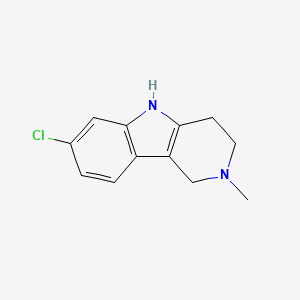 molecular formula C12H13ClN2 B8735834 7-Chloro-2-methyl-2,3,4,5-tetrahydro-1H-pyrido[4,3-b]indole 