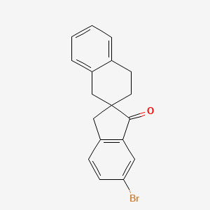 molecular formula C18H15BrO B8735858 6-Bromo-3',4'-dihydro-1'H-spiro[indene-2,2'-naphthalen]-1(3H)-one 