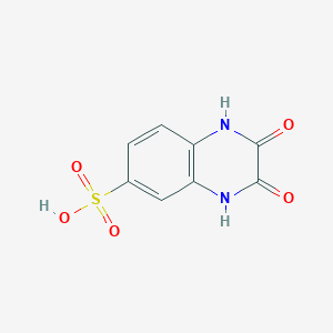 molecular formula C8H6N2O5S B8735876 1,2,3,4-Tetrahydro-2,3-dioxoquinoxaline-6-sulphonic acid CAS No. 952-11-4