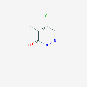 molecular formula C9H13ClN2O B8735882 2-tert-butyl-5-chloro-4-methylpyridazin-3-(2H)-one CAS No. 104010-19-7