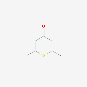 molecular formula C7H12OS B8735885 2,6-Dimethyltetrahydro-4H-thiopyran-4-one 