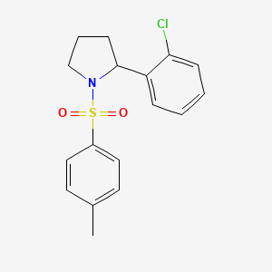 molecular formula C17H18ClNO2S B8735905 (RS)-2-(2-Chloro-phenyl)-1-(toluene-4-sulfonyl)-pyrrolidine 