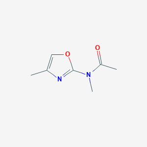 molecular formula C7H10N2O2 B8735913 N-Methyl-N-(4-methyl-1,3-oxazol-2-yl)acetamide CAS No. 57067-91-1