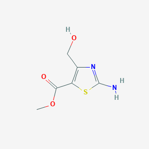 molecular formula C6H8N2O3S B8735926 Methyl 2-amino-4-(hydroxymethyl)thiazole-5-carboxylate 