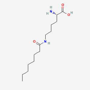 molecular formula C14H28N2O3 B8735972 N6-(1-Oxooctyl)-L-lysine CAS No. 23735-96-8
