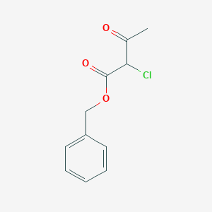 molecular formula C11H11ClO3 B8735980 Benzyl 2-chloro-3-oxobutanoate 