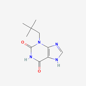 molecular formula C10H14N4O2 B8736151 1H-Purine-2,6-dione, 3,7-dihydro-3-(2,2-dimethylpropyl)- CAS No. 75914-87-3