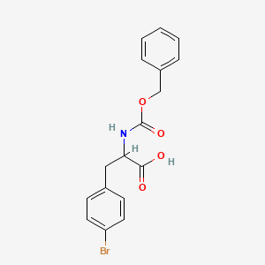 molecular formula C17H16BrNO4 B8736185 2-{[(Benzyloxy)carbonyl]amino}-3-(4-bromophenyl)propanoic acid 