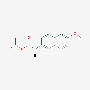 molecular formula C17H20O3 B8736222 Naproxen Isopropyl Ester 