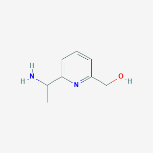 molecular formula C8H12N2O B8736229 [6-(1-Aminoethyl)pyridin-2-yl]methanol 