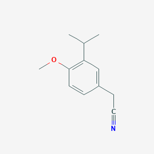 molecular formula C12H15NO B8736237 3-Isopropyl-4-methoxyphenylacetonitrile 