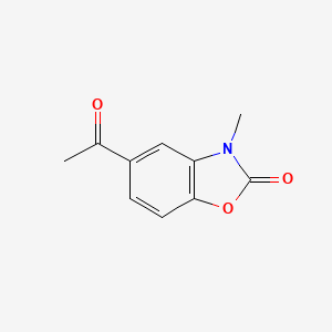 molecular formula C10H9NO3 B8736246 5-acetyl-3-methylbenzo[d]oxazol-2(3H)-one CAS No. 58820-02-3
