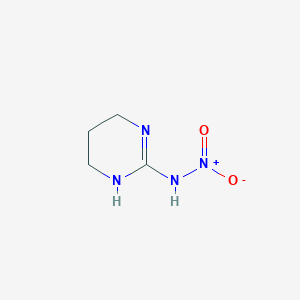 molecular formula C4H8N4O2 B8736266 N-(1,4,5,6-tetrahydropyrimidin-2-yl)nitramide 