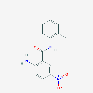 molecular formula C15H15N3O3 B8736289 2-Amino-N-(2,4-dimethylphenyl)-5-nitrobenzamide CAS No. 93670-43-0