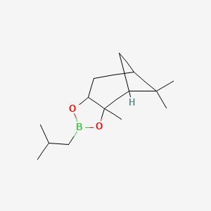 molecular formula C14H25BO2 B8736402 (3aS,4S,6S,7aR)-2-Isobutyl-3a,5,5-trimethylhexahydro-4,6-methano-1,3,2-benzodioxaborole 