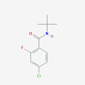 molecular formula C11H13ClFNO B8736458 N-t-Butyl-4-chloro-2-fluorobenzamide 