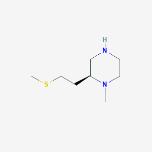 molecular formula C8H18N2S B8736502 (2S)-1-Methyl-2-[2-(methylsulfanyl)ethyl]piperazine CAS No. 660862-42-0
