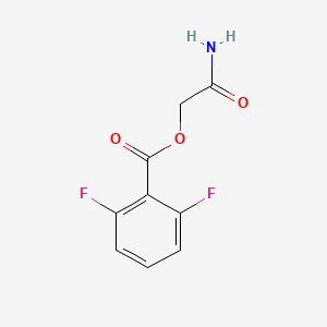 Carbamoylmethyl 2,6-difluorobenzoate