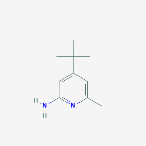 molecular formula C10H16N2 B8736595 4-Tert-butyl-6-methyl-pyridin-2-yl-amine 