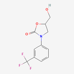 5-Hydroxymethyl-3-(m-trifluoromethylphenyl)-2-oxazolidinone