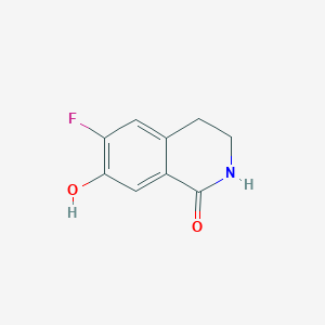 molecular formula C9H8FNO2 B8736639 6-fluoro-7-hydroxy-3,4-dihydroisoquinolin-1(2H)-one CAS No. 917885-00-8
