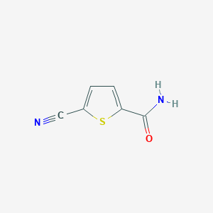 molecular formula C6H4N2OS B8736654 5-Cyanothiophene-2-carboxamide 