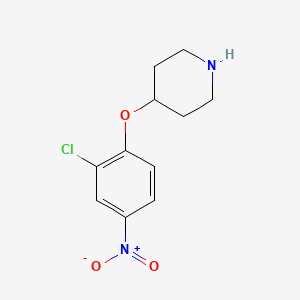 3-Chloro-4-(piperidin-4-yloxy)nitrobenzene