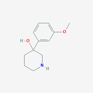molecular formula C12H17NO2 B8736709 3-(3-Methoxy-phenyl)-piperidine-3-ol CAS No. 87996-60-9