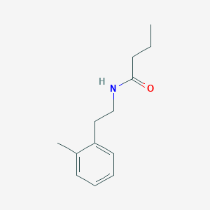 molecular formula C13H19NO B8736720 N-[2-(2-methylphenyl)ethyl]butanamide 