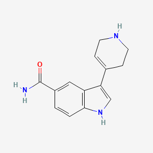 3-(1,2,3,6-tetrahydropyridin-4-yl)-1H-indole-5-carboxamide