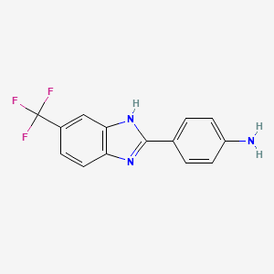 4-(5-(Trifluoromethyl)-1H-benzo[d]imidazol-2-yl)aniline